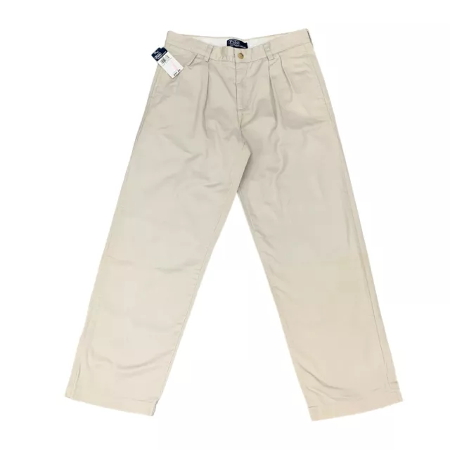 Polo Ralph Lauren Andrew Pant Boys 12H Husky Pleated Front Classic Fit Chino