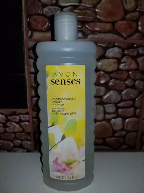 Avon Senses Lily & Honeysuckle Bubble Bath 24 oz. NEW