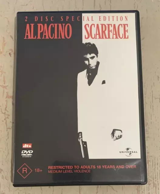 SCARFACE (DVD R2/4 1983) VGC ACTION Pacino Pfeiffer 2Discs Special Edition