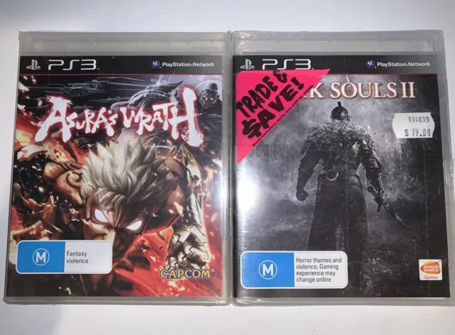 Asura’s Wrath + Dark Souls II Sony PlayStation PS3 BRAND NEW Sealed(ex-JB, READ)