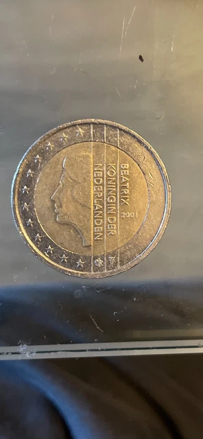 je vends une piece de 2 euros,Beatrix nederlanden 2001 1000 euros