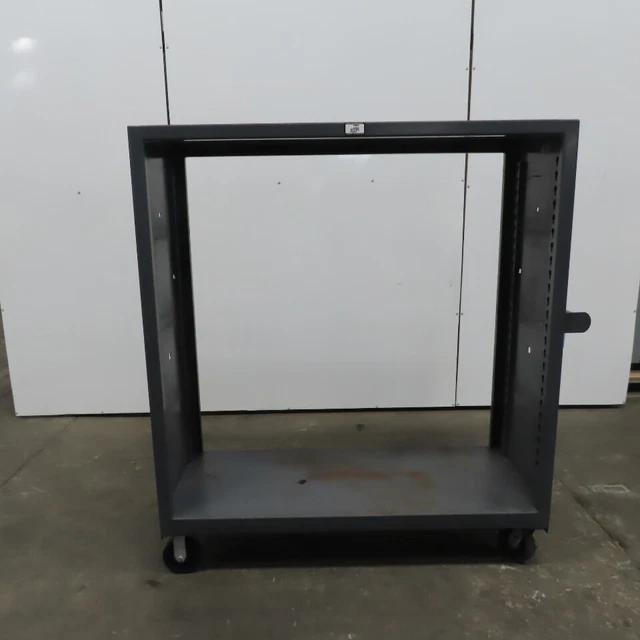 Strong Hold Mobile Shelf Unit 60"x24"x55"  W/ Casters Missing Shelves