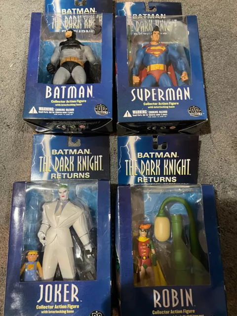 Batman The Dark Knight Returns DC Direct Action Figure Set (4) Complete NIB