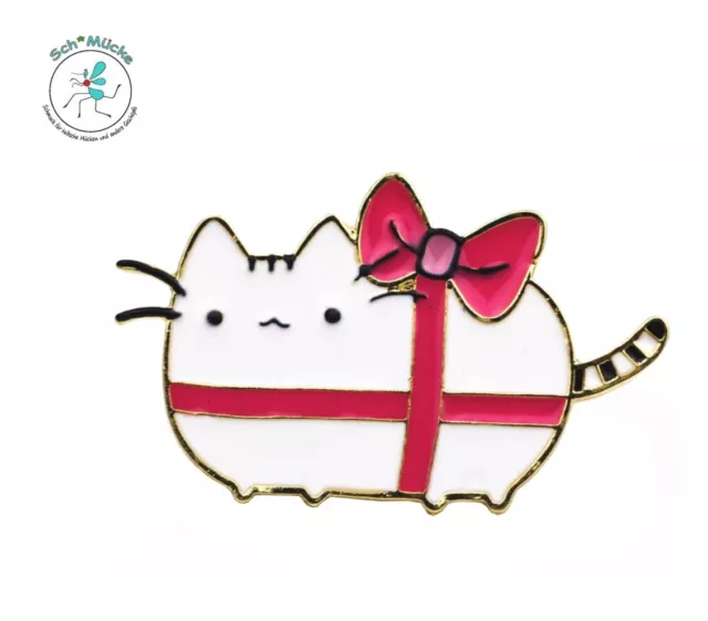 Anstecker Anime Kätzchen Schleife Katze Retro Amulett Glücksbringer Geschenkidee