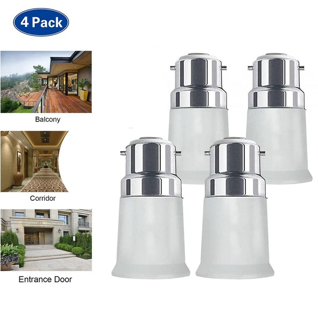 Durable Bulb Adapter Convert The Lamp Head B22 To E27 Bayonet Cap LED Holder