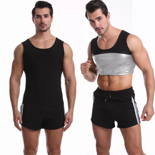 Men Neoprene Sweat Hot Sauna Suit Muscle Training Body Shaper Gym