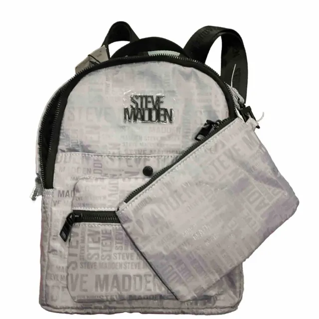 (BRAND NEW!!!) Steve Madden backpack & BONUS pouch- FOG GRAY- $88 MSRP