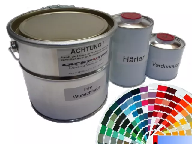 1 Liter Set 2K Car Paint GDR Choice No Clear Varnish Trabant Wartburg Barkas $