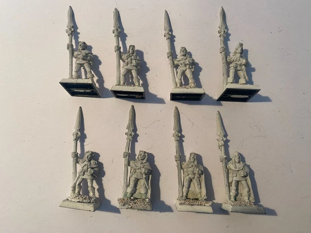 Lot 8 Figurines Warhammer Citadel Wood Elves Glade Guard - Metal