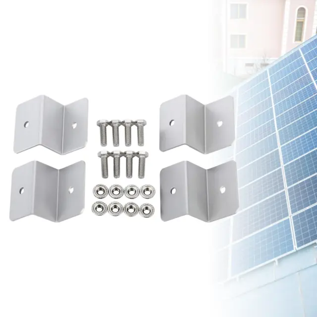 4 piezas Aluminio Panel Solar Montaje Abrazaderas Z Tuerca-Cabinas de tornillo