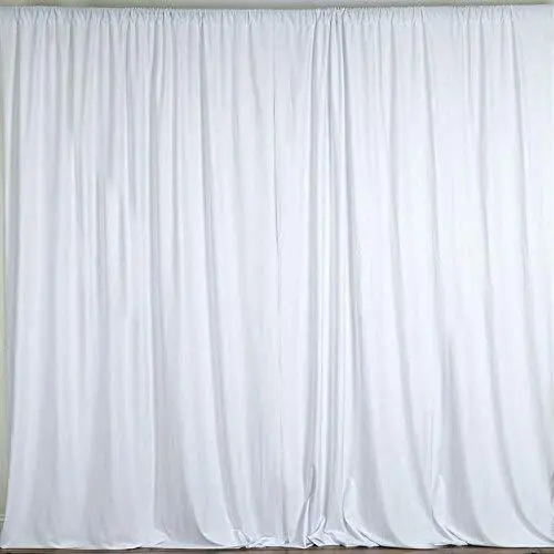 10 feet x 10 feet Polyester Backdrop Drapes Curtains Panels w/ Rod Pockets