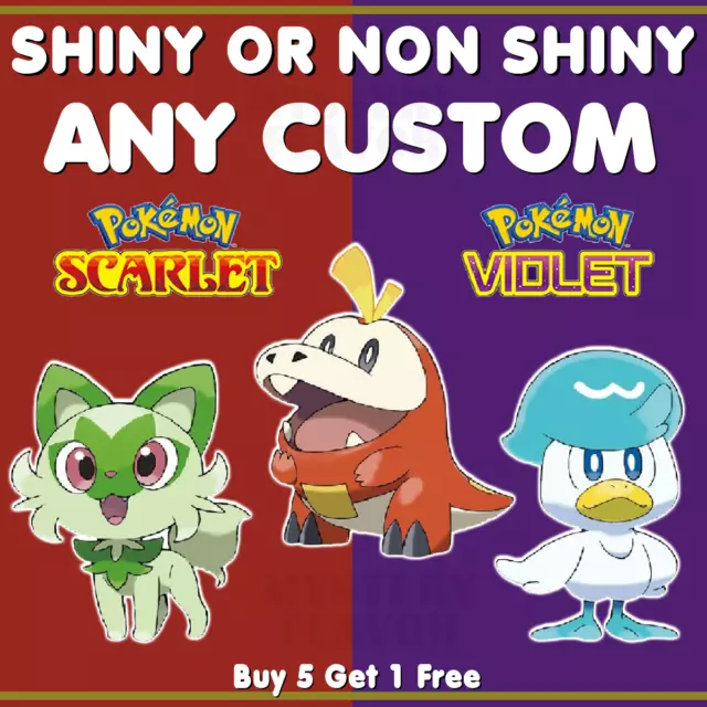 🌟Exclusives Pokemon Scarlet and Violet - 6iv Shiny and Free Master Balls🌟