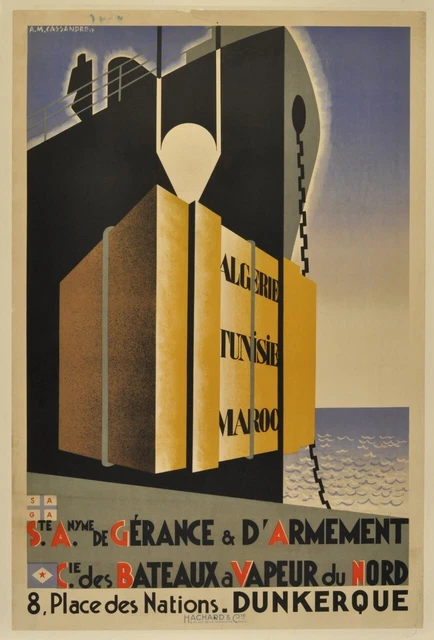 original poster CASSANDRE S.A.G.A 1927 original poster CASSANDRE S.A.G.A 1927