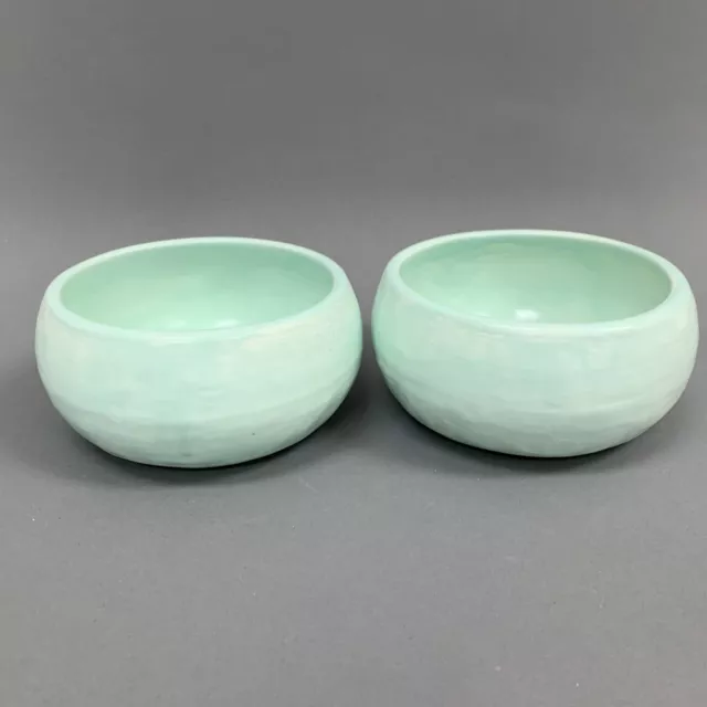 Everyware Mint Green Heavy Soup Cereal Bowls Hand Made in Mexico Lot of 2