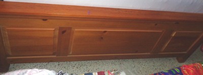 Queen Size Broyhill "Fontana" Bedroom Set, Pine Finish, Dresser, Mirror, Bed +++ 3
