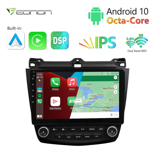 For Honda Accord 7 03-07 Android 10 8Core Car Radio Stereo GPS Navigation BT DSP