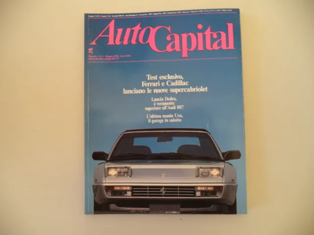 Autocapital 5/1989 Ferrari Mondial T/365 Gtc/Lamborghini Jarama/Maserati Khamsin