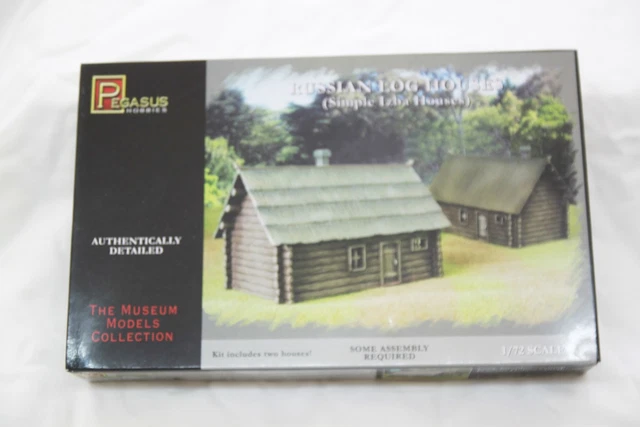 Pegasus PG7703 - 1/72 2 Blocs Cabanes Russes Figurines - Accessoire Wargame Et Diorama Échelle 1:72