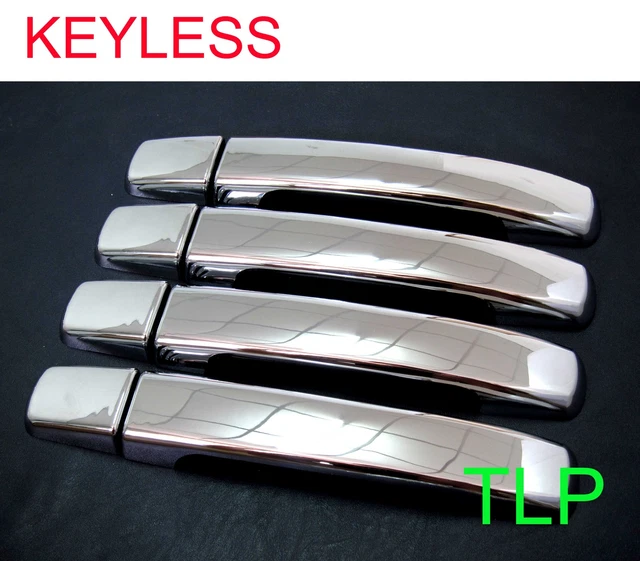 CHROME 4 DOOR Handle Cover For Nissan Navara Frontier D40 St Stx Str 05