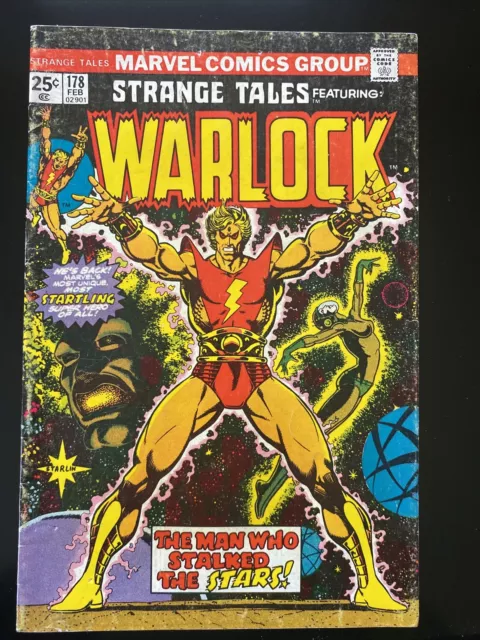 Strange Tales 178  Featuring Warlock  First App Magus Starlin Cover and Art