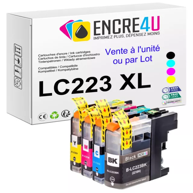 PREMIUM - Cartouches d'encre compatibles avec imprimantes Brother ( LC223 XL )