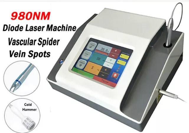 Portable 2in1 980nm Diode Laser Machine Vascular Spider Vein Removal Skin Care