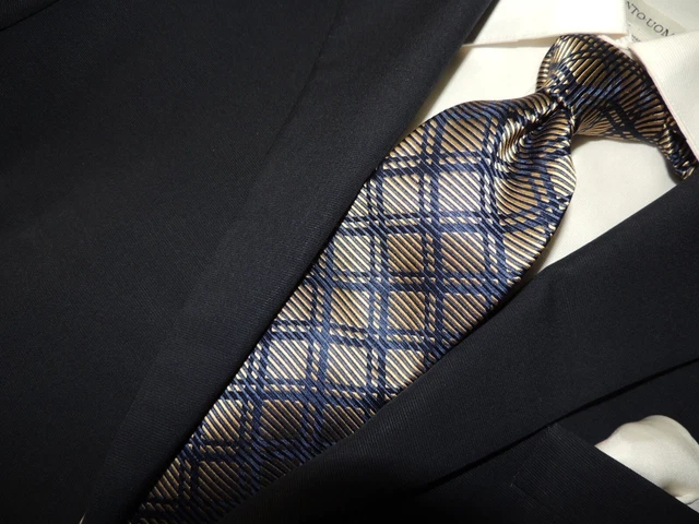 Exquisite Paul Fredrick men's woven 100% silk necktie TIE 59X3