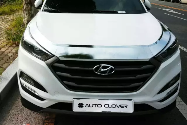 Auto Clover Chrome Bonnet Guard Protector Set for Hyundai Tucson 2015 - 2020 3