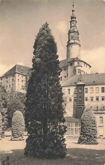 old postcard Homeland Security Castle Weesenstein 1934 gel. Postcard me5254d