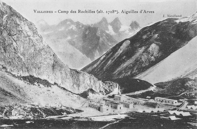 CPA FRANCE 73 Le Camp des Rochilles et les Aiguilhes d'Arves | 73