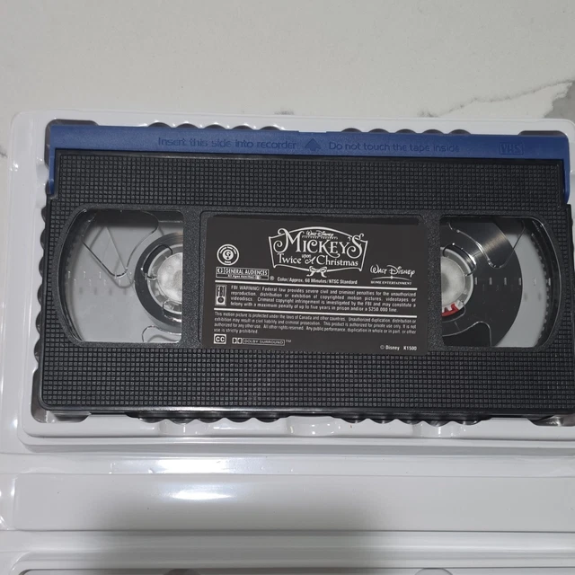 WALT DISNEY MICKEY'S Twice Upon a Christmas VHS 2004 G NTSC Clamshell £ ...