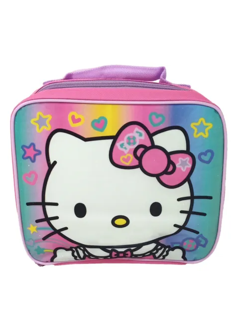 Hello Kitty Lunch Bag Insulated Sanrio Stars Pink Girls