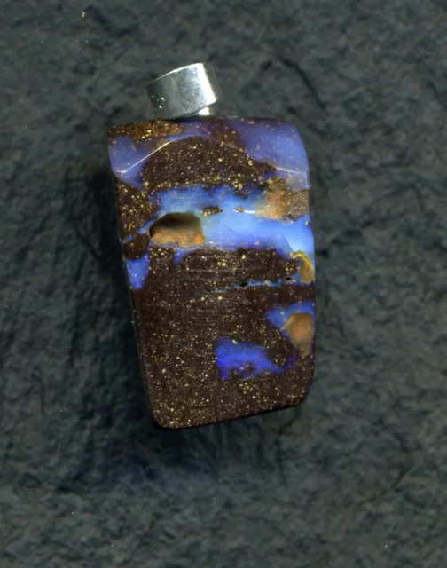 N°295-Pendentif d'Opale boulder d'Australie (Queensland)  de 17,00 carat