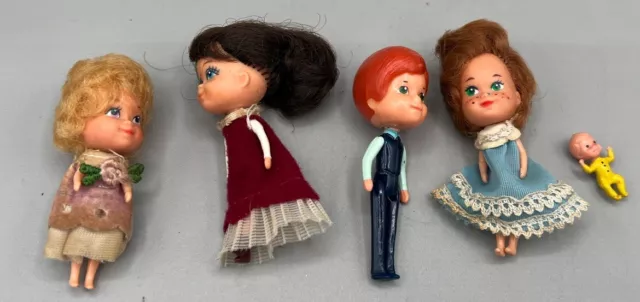 4 Littles Storykin Liddle Kiddle Doll 3" Figure MI Mattel Vintage 1980