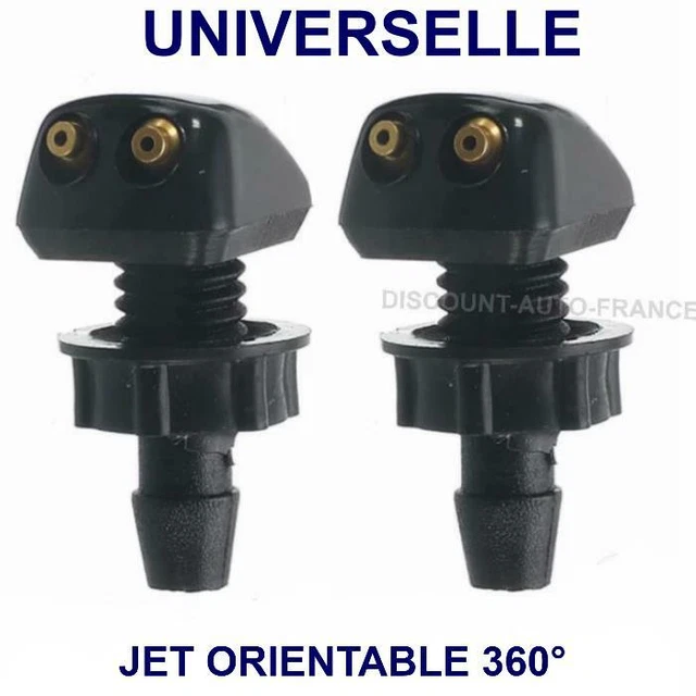 Lot De 2 Buses Lave-glace Pour Peugeot 207 Et EXPERT - Référence 6438V8/6438G9 - Noires, Facile à Installer