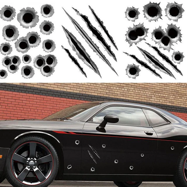 Plaque Polycarbonate 4 Mm Décor Decals, Stickers & Vinyl Art Home & Garden Bullet Hole Gun Shot Decal Stic Stickers Euro 2024 - Foto 2