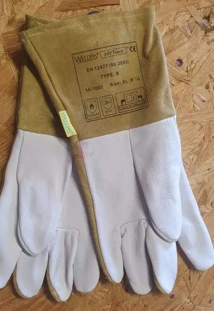 WELDAS SOFTouch, Very Soft TIG Welding Gloves 10-1007 size 91/2 XL