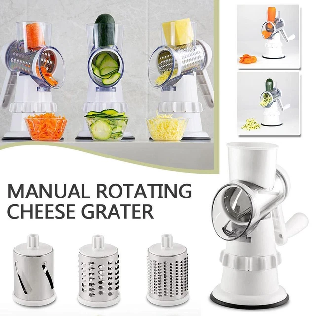 Manual Rotary Cheese Grater For Vegetable Cutter Potato Slicer Kitche. K8U6