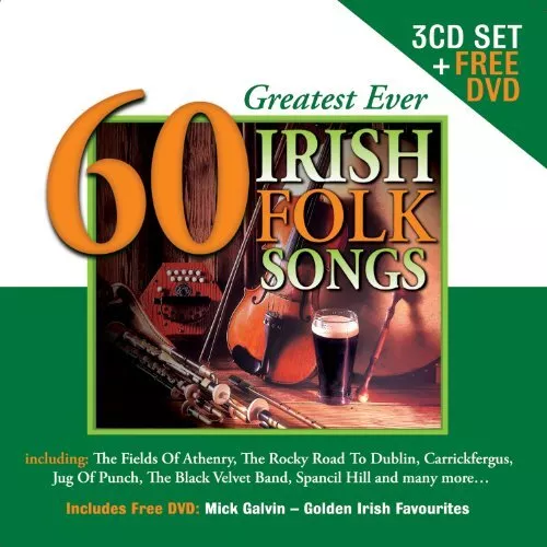 Various Artists - 60 Greatest Ever Irish Folk Songs - Various Artists CD ZMVG