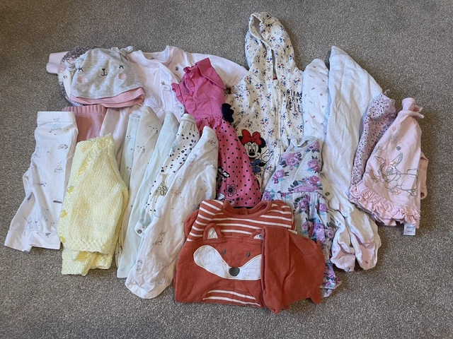 Baby girls bundle 0-3 months Incl Next, Disney, JoJo & Mantaray