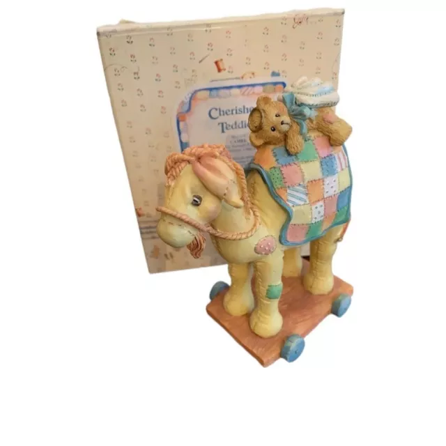 Cherished Teddies 904309 Camel Pull-Toy Nativity Figurine 1993