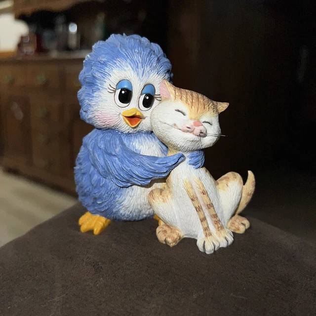 Bluebird figurine blue bird Cat Differences Bond A Perfect Friendship #7058