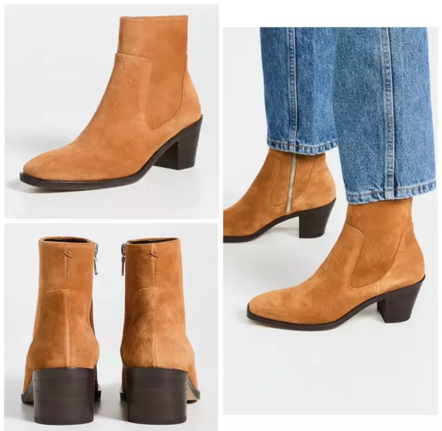 NIB $395 Rag & Bone Axel Mid Boots In Cinnamon Suede Size: 39 (US 9)