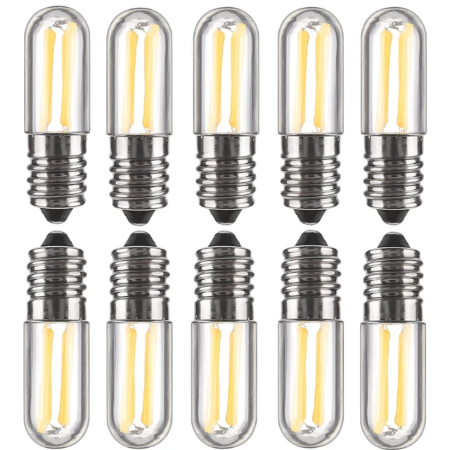 10X Mini E14 E12 dimmbare LED Kühlschrank Gefrierschrank Glühbirnen 1W 4W Lampen