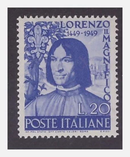 Lorenzo Il Magnifico    1949 - Nuovo ** Mnh