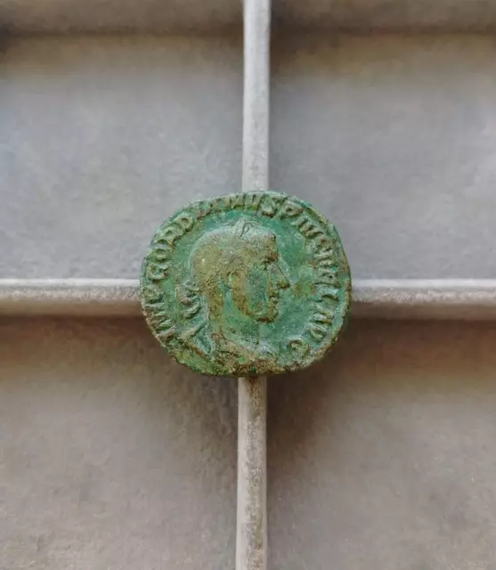 Roman Empire RARE Very Nice condition GORDIAN III Sestertius SECVRITAS PERPETVA
