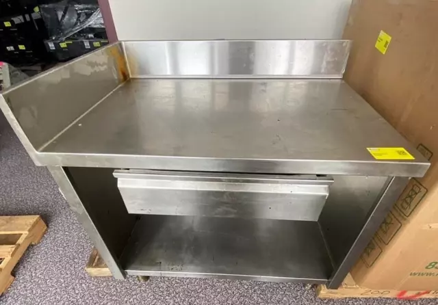 42" Stainless Steel Cafeteria Prep Counter