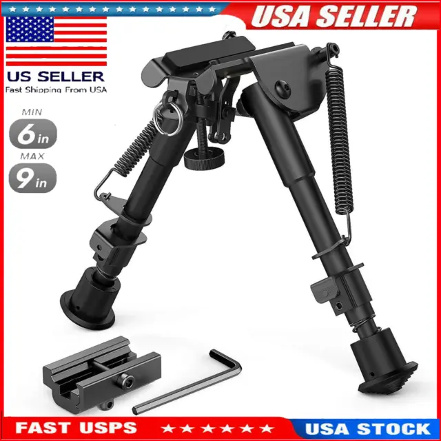 6- 9 Inch Tactical Spring Return Hunting Rifle Bipod Sling Mount，Swivel Adapter