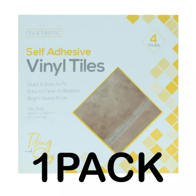 VINYL FLOOR TILES Self Adhesive Kitchen Bathroom Waterproof Cheap Stone Effect