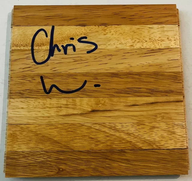 Chris Washington Jr Signed 6X6 Parquet Floorboard Nba Basketball Coa